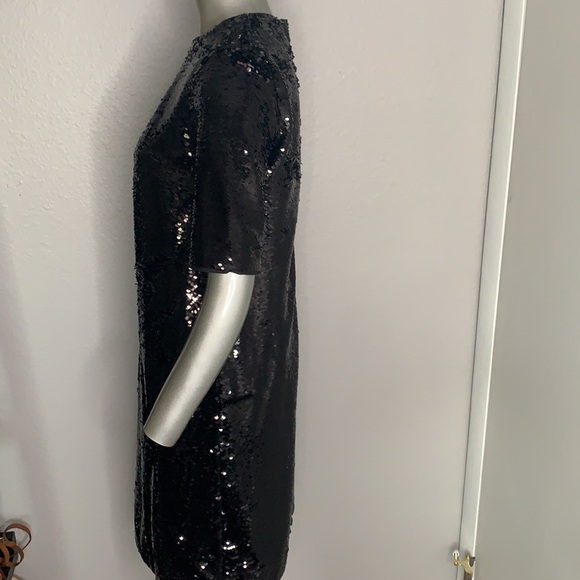 BOSS Dettia Short Sleeve Sequin Shift Dress NWT - Picture 9 of 13